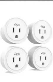 Kmc Smart Plug Mini 4-Pack, Wi-Fi Outlets Smart Home Remote Control Lights Plugs