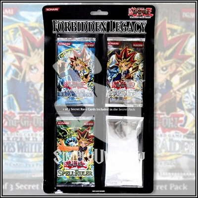 YuGiOh FORBIDDEN LEGACY BLISTER: METAL RAIDERS LEGEND OF BLUE EYES DARK MAGICIAN