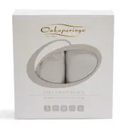 2PK Onkaparinga Baby Cotton Jersey Wraps Sleeping Blanket Wrap Silver