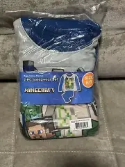 Minecraft Pajamas Steve Iron Golem Zombie Size 6/7 New