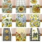 Sunflowers Summer Table Runner Spring Kitchen Dining Table Decoration for Home