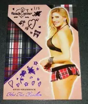 2018 Benchwarmer RYAN SHAMROCK Hot For Teacher #56 Purple/5 WWE Wrestler Diva
