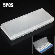 5pcs Battery Plastic Case/Storage Box Hard Plastic Case/ For 10×AA AAA Batteries