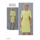 VOGUE DRESS SEWING PATTERN 1479 6-14 Women Cape Designer Mischka Uncut .