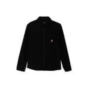 Brixton Bowery Artic Stretch Long Sleeve Fleece Shirt Mens in Black - Size -