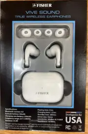 Vive Sound True Wireless Bluetooth Earphones with Charging Case & Built in Mic