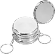 HIAKDOFT 2pcs Travel Pill Case Keychain Compact Mini Medicine Storage Box for Easy Access Holder for Medications Stylish Convenience