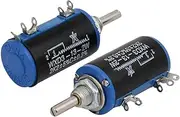 2Pcs (Control electrical) WXD3-13 2K Ohm 2W 4mm Shaft Dia Rotary Wire Wound (90ry649qf226) Potentiometer Black