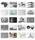 Ambesonne Black White Art Mousepad Rectangle Non-Slip Rubber