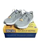Women's Skechers Go Run Memory Foam Hands Free Slip ins Gray Size 9.5 New in Box