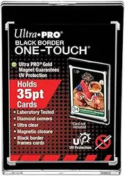 Ultra Pro 35PT Black Border UV One-Touch Magnetic Card Holder (Pack of 5)