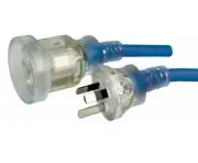 Cabac EXT LEAD HD 240V 15A CLEAR PLUG BL 10M ELID15A10