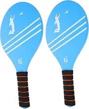 BESPORTBLE 2pcs Lightweight Badminton Rackets Durable Wooden Paddles for Comfortable Grip for Outdoor Fun and Exercise for Family Games and Fitness