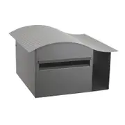 Sandleford Woodland Grey Silver Epic Post Mount Letterbox