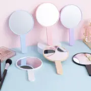 Handheld Cosmetic Mirror Round Makeup Mirror Makeup Mirror Handle Hand Mirror