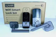 WiFi Door Lock Set Fingerprint Keyless Entry Smart Digital Keypad Deadbolt M4-BF