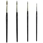 AS-83 Kolinsky Pure Sable Rounds Brush Set 4 pcs
