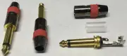 1/4" Mono Male Plug Audio/Microphone/Mic/PA Cable/Cord End/Connector 6.35mm {gR