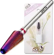 PANA 3/32" Purple Tornado Carbide Nail Drill Bit for Acrylics, Nail Extension, Gel Polish Removal Nail Salon Manicure Pedicure Electric File Tools (Fine - F)