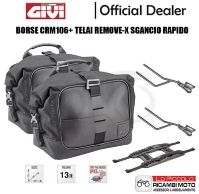 Tr1171 + Crm106 Soft Side Bags + Removex Frames Givi Honda Cb 500 X 2020