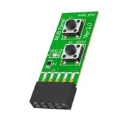 2x5 Pin ResetPower Switches Test Board for Computer Motherboards Connection
