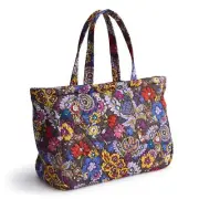 Vera Bradley Premium Cotton Knollton Travel Tote Colorful Bouquet