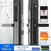 Electronic Door Lock Waterproof Outdoor APP Fingerprint Card Code Sliding Door