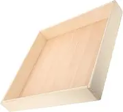 WOONEKY Indoor Outdoor Boys and Girls Toy Storage Box Portable Wooden Sandbox Tray Safe and Fun for Boy Girl's Play
