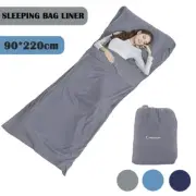 Single Sleeping Bag Liner Hostel Travel Inner Sheet Sleep Sack Camping Hiking