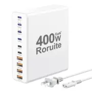 400W Charging Station for Multiple Devices, 10-Port GaN USB C Charger Block, ...