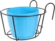 ANDRESLAD 1Set Creative Balcony Hanging Flowerpot Rack Dill Container for Home Railing Planter for Decoration