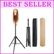Portable Tripod Wig Stand - Heavy Metal Mannequin Head Holder for Cosmetology