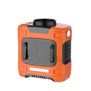 Catzon Portable Waist Fan 10000mAh Rechargeable Personal Fans Flashlight Waist Clip Fan for Gardening Worksite Outdoor-Orange
