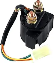 QASULER Motorcycle Starter Relay Solenoid, for Yamaha, TRAILWAY TW200 TRI Moto YTM200 YTM225 Venture Royale XVZ1200 Virago XV535 Warrior Motorcycle Engine Start Relay