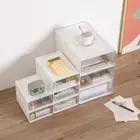 Drawer Type Storage Box Desktop Organizer Stationery Holder Sundries Container