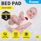 Dreamz Bed Pad Waterproof Protector Absorbent Incontinence Underpad Washable x2