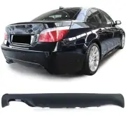 For BMW 5er E60 E61 2003-2010 With M-PACKET Rear Diffuser Black Gloss