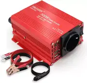 500W 12V 220V Dual USB Power Inverter DC 12V AC 230V Inverter Transformer wit...