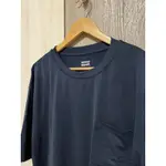 WHOSEWEAR 彈性涼感  口袋 T 恤 UPF30 深藍 XL