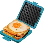 Microwave Toastie Maker - Easy to Clean Sandwich Press with Heatwave Technology for Crispy, Evenly Cooked Sandwiches (1)
