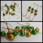 1/8 Oz Jig Heads 15ct Painted Gold Mustad Size 1 Hooks No Collar Barb Collarless