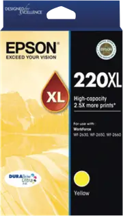 Epson 220 XL DURABrite Ultra Yellow Ink Cartridge