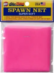 NEW! Atlas-Mike's 55035 Spawn Net 3" x 3" Squares Pink, 50 Sqs/Pkg.