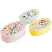 在飛比找樂天市場購物網優惠-小禮堂 迪士尼 公主 日製 橢圓形微波保鮮盒組 抗菌保鮮盒 