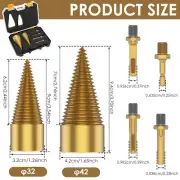 Wood Splitter Tool Kit Time Saving Solid Firewood Drill Bit Set for-·
