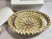 Sweetgrass Small Basket Double Handles 5.25 x 4.75 Keys Trinket Coins Gift NIB