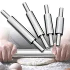 Stainless Steel Pizza Dough Roller Kitchen Accessories Baking Tool Rolling Pin