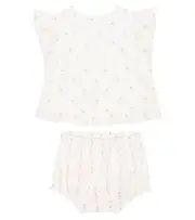 [Tartine et Chocolat] Tartine et Chocolat Baby floral dress and bloomers set M 6 white