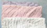 NWT Baby Blanket PINK Ozark Mountain Kids Soft Tufted Fabric Moon Star RETIRED