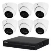 Dahua 6MP 8Ch POE NVR Security ip Camera IR Turret IP67 IPC-HDW3666EMP-S-AUS lot